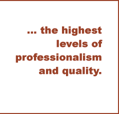 highest levels of professionalisms and service
